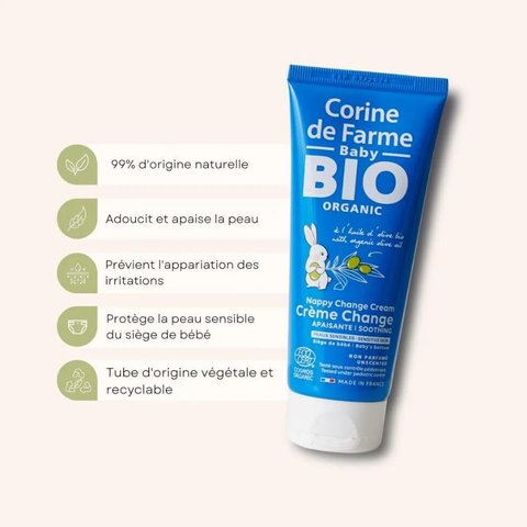  Kem ngừa hăm tã hữu cơ cho bé Corine de Farme Certifiee Bio làm mềm vùng 