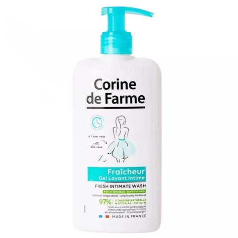  Dung Dịch Vệ Sinh Phụ Nữ Giúp Làm Sạch Nhẹ Nhàng Corine De Farme Intimate Gel 250ml 
