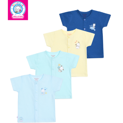  Áo Cài Giữa Màu Gân Ziczac Tay Ngắn - AL0008 