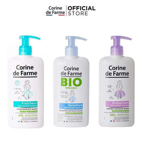  Dung Dịch Vệ Sinh Phụ Nữ Giúp Làm Sạch Nhẹ Nhàng Corine De Farme Intimate Gel 250ml 