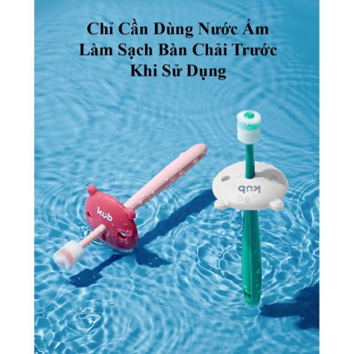  Bàn chải nano siêu mềm xoay 360 độ KUB 