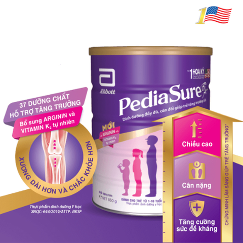  Sữa bột Pedia Sure hương Vani 1.6kg 