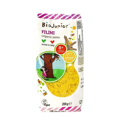  Mì ăn dặm hữu cơ dạng sợi Bio Junior 200g (từ 8 tháng tuổi) 