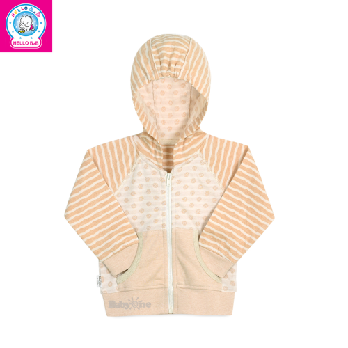  Áo khoác có nón sọc màu tự nhiên 1144 