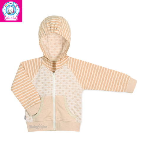  Áo khoác có nón sọc màu tự nhiên 1144 