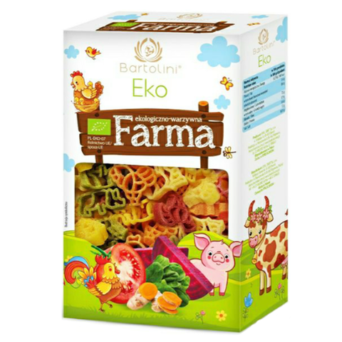  Mì nui rau củ hữu cơ hình động vật Bartolini 250g 