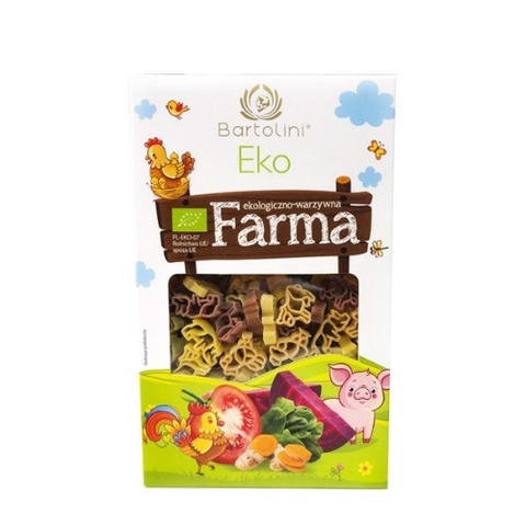  Mì nui rau củ hữu cơ hình động vật Bartolini 250g 