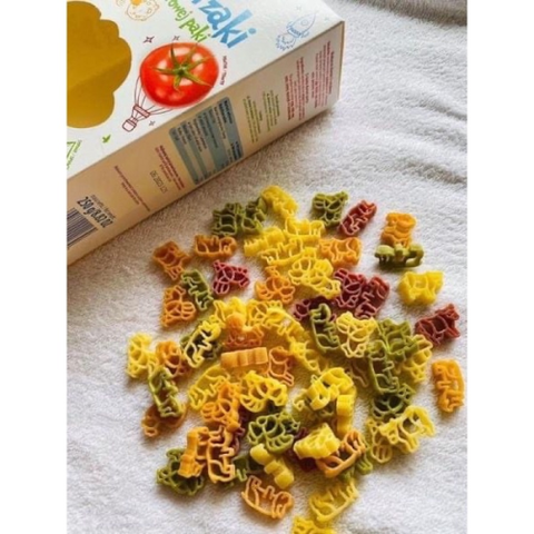  Mì nui rau củ hữu cơ hình động vật Bartolini 250g 