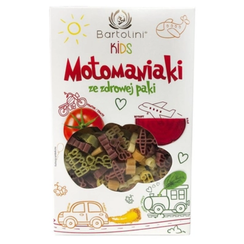  Mì nui rau củ hình xe động cơ Bartolini 250g 