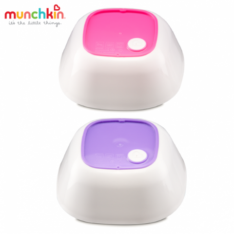  Bộ 2 bát chống trượt Munchkin (hồng - tím) 