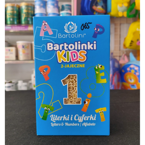  Mì nui hình chữ cái và số Bartolini 250g 