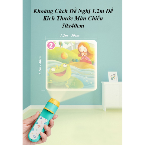  Đèn pin chiếu phim có màu KUB 