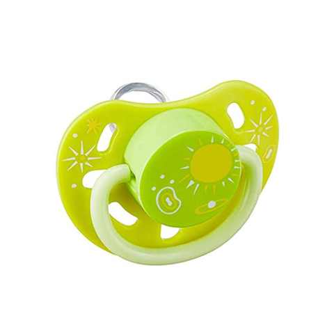  Ti ngậm dạ quang kèm dây đeo kidsme size S màu Chanh (Từ 3 tháng tuổi) 