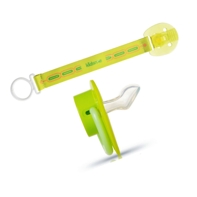  Ti ngậm dạ quang kèm dây đeo kidsme size S màu Chanh (Từ 3 tháng tuổi) 