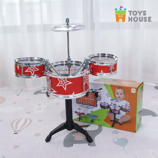  Bộ trống đồ chơi Jazz Drum, bằng nhựa, mã hàng 3303, Nhãn hiệu: TOYSHOUSE 