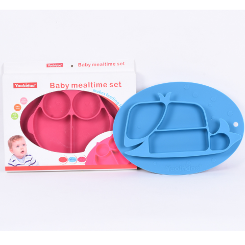  Khay ăn dặm silicon cho bé Yookidoo 