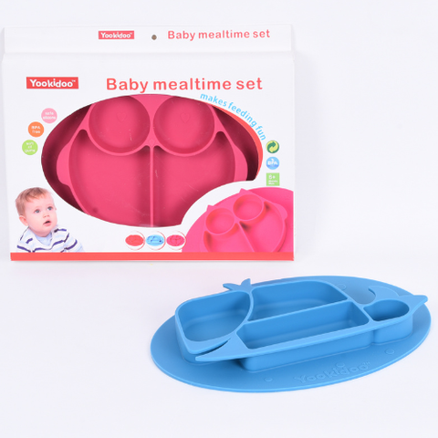  Khay ăn dặm silicon cho bé Yookidoo 