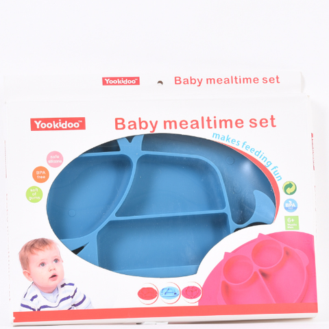  Khay ăn dặm silicon cho bé Yookidoo 