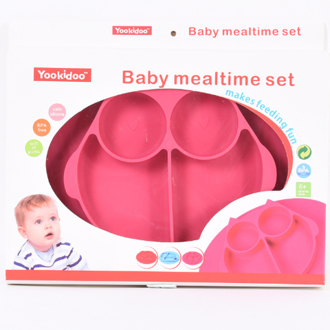  Khay ăn dặm silicon cho bé Yookidoo 