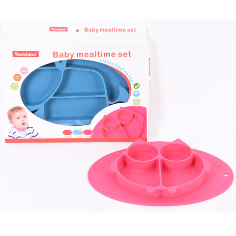  Khay ăn dặm silicon cho bé Yookidoo 