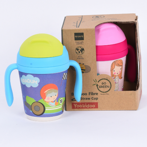  Ly nước uống sợi tre Yookidoo 300ml 