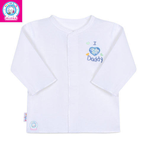  Áo sơ sinh cổ tim tay dài 0159 