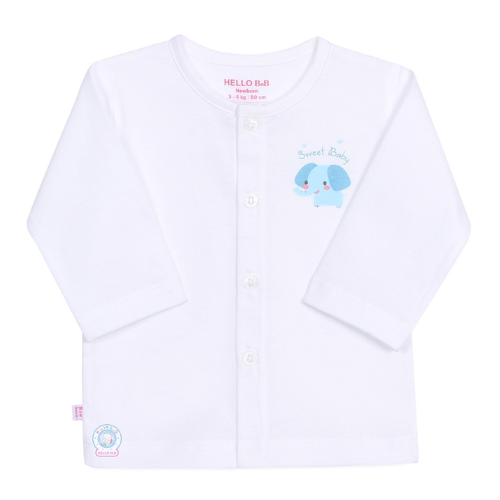  Áo Cài Giữa Trắng Tay Dài - AL0005 