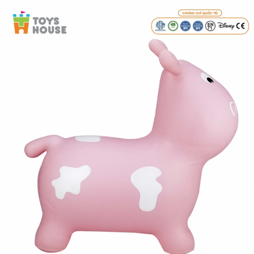  Thú nhún bơm hơi Toys House hình bò sữa  (12 tháng +) 