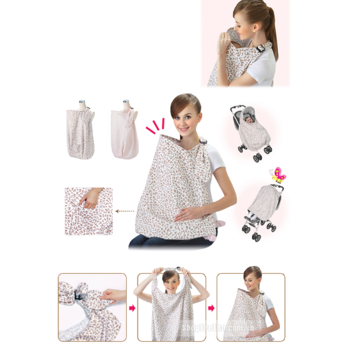  Áo che bé khi ra ngoài màu trắng kem Naforye 