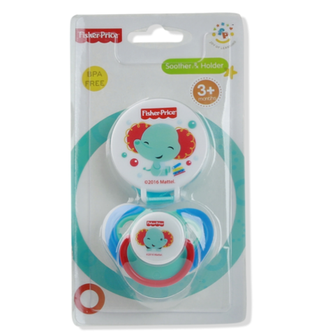  Núm ty silicon Fisher Price kèm dây đeo 