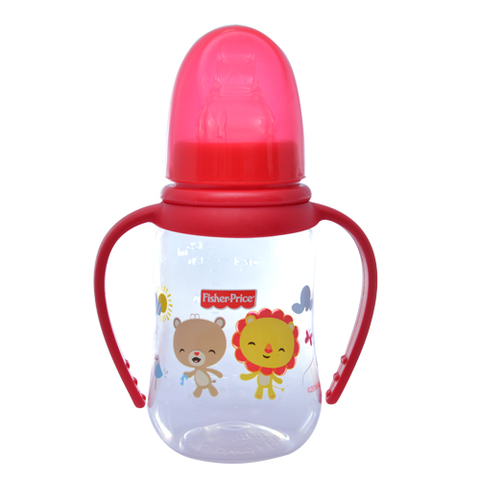  Bình sữa núm silicon tay cầm Fisher Price 125ml 