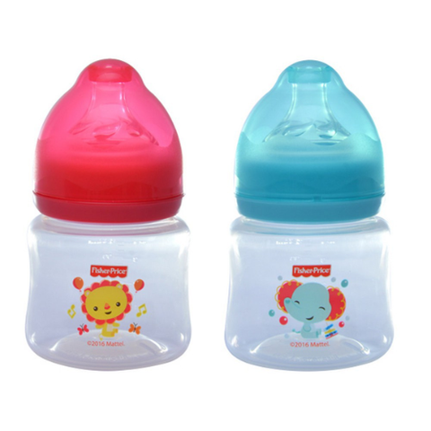  Bình sữa cổ rộng núm silicon Fisher Price 125ml 