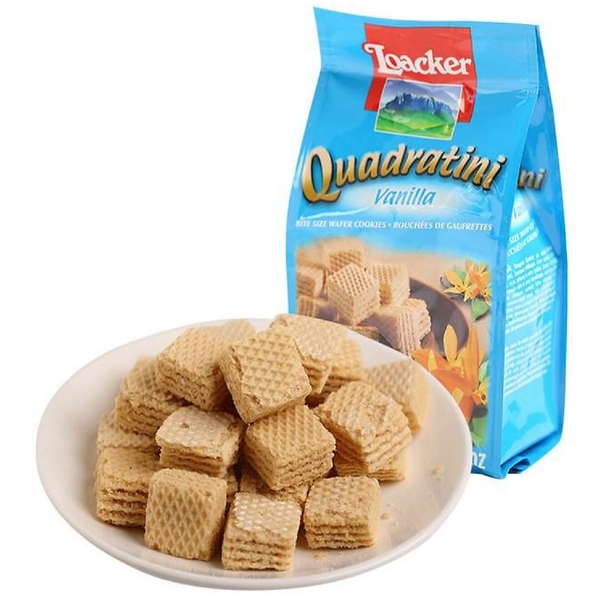  Bánh xốp Quadratini Vani hiệu Loacker 125g 