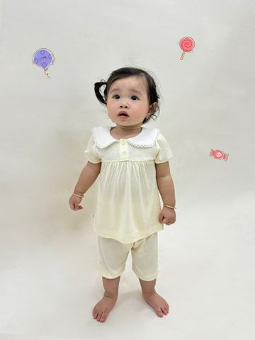  Bộ ngắn bé gái cổ lá sen 1751 