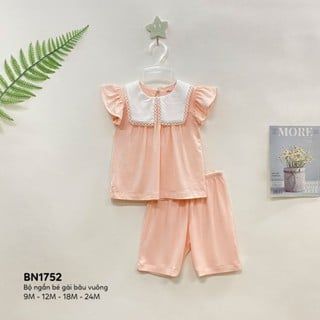  Bộ ngắn bé gái bâu vuông 1752 - HELLO BnB 