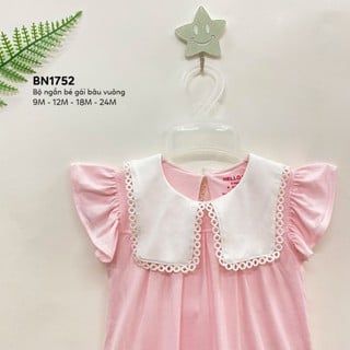  Bộ ngắn bé gái bâu vuông 1752 - HELLO BnB 