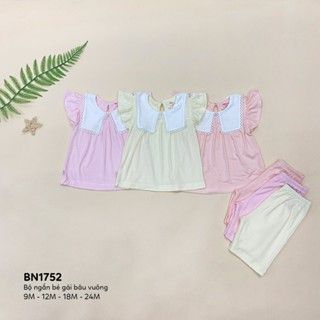  Bộ ngắn bé gái bâu vuông 1752 - HELLO BnB 