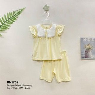  Bộ ngắn bé gái bâu vuông 1752 - HELLO BnB 