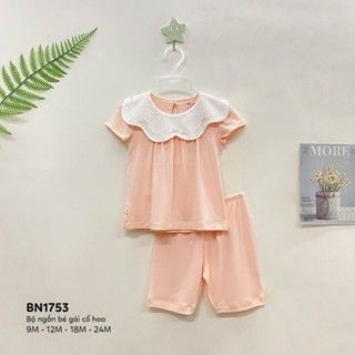  Bộ ngắn bé gái cổ hoa 1753 - HELLO BnB 