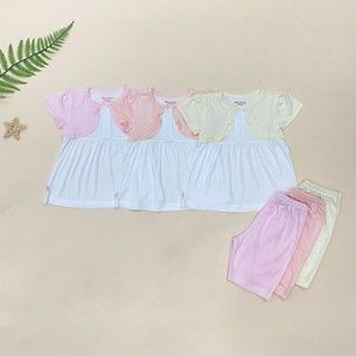  Bộ ngắn bé gái yếm bèo 1754 - HELLO BnB 
