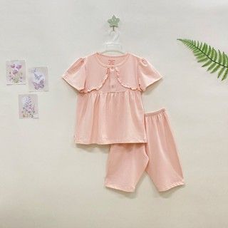  Bộ ngắn bé gái yếm bèo 1760 - HELLO BnB 