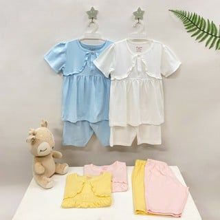  Bộ ngắn bé gái yếm bèo 1760 - HELLO BnB 