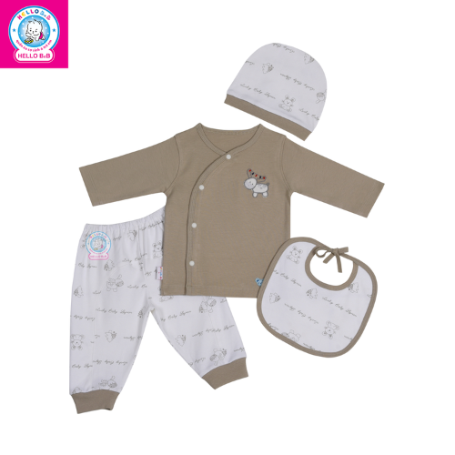  Set sơ sinh vớ bông bé trai 1016 