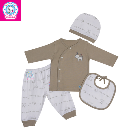  Set sơ sinh vớ bông bé trai 1016 