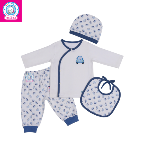  Set sơ sinh vớ bông bé trai 1016 