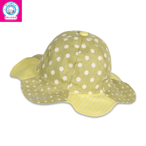  Nón vành 6 cánh chấm bi SS1294 - BabyOne 