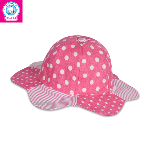  Nón vành 6 cánh chấm bi SS1294 - BabyOne 