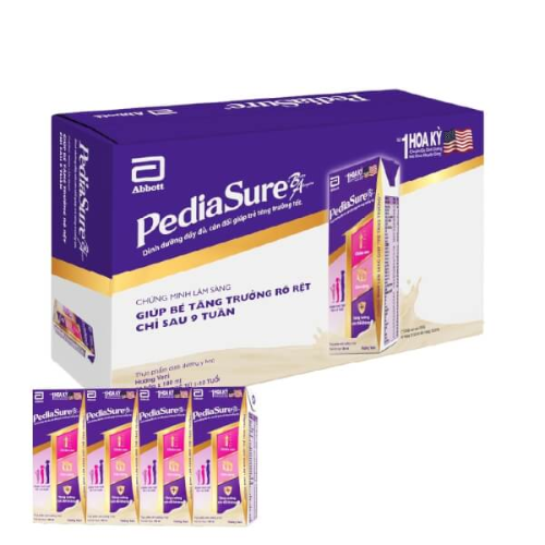  Sữa bột pha sẵn Pediasure hương Vani 180ml 