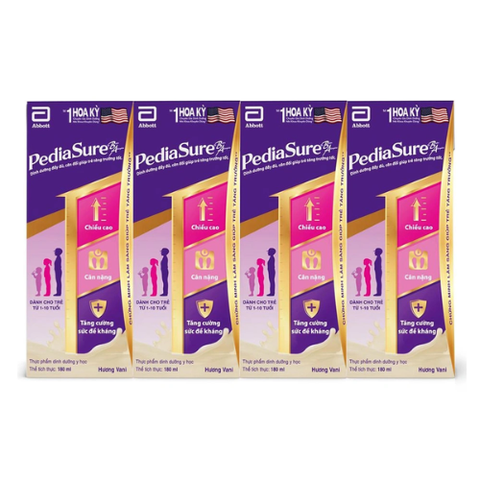  Sữa bột pha sẵn Pediasure hương Vani 180ml 