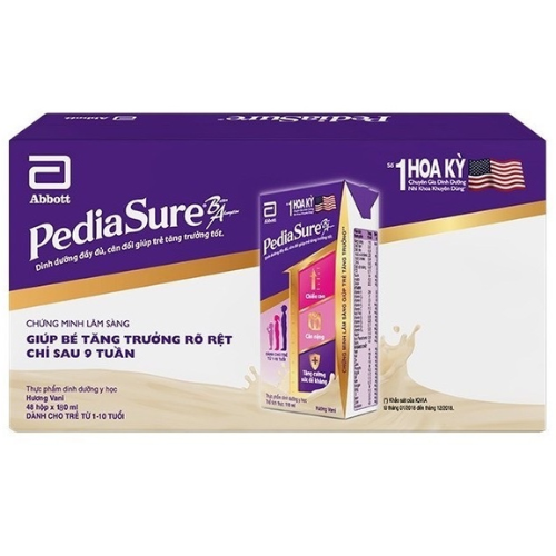  Sữa bột pha sẵn Pediasure hương Vani 180ml 